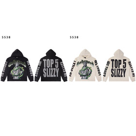 Godspeed Statue of Liberty and snake element print hoodie-4557